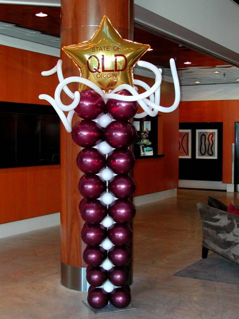 Funky Taper Balloon Columns State of Origin