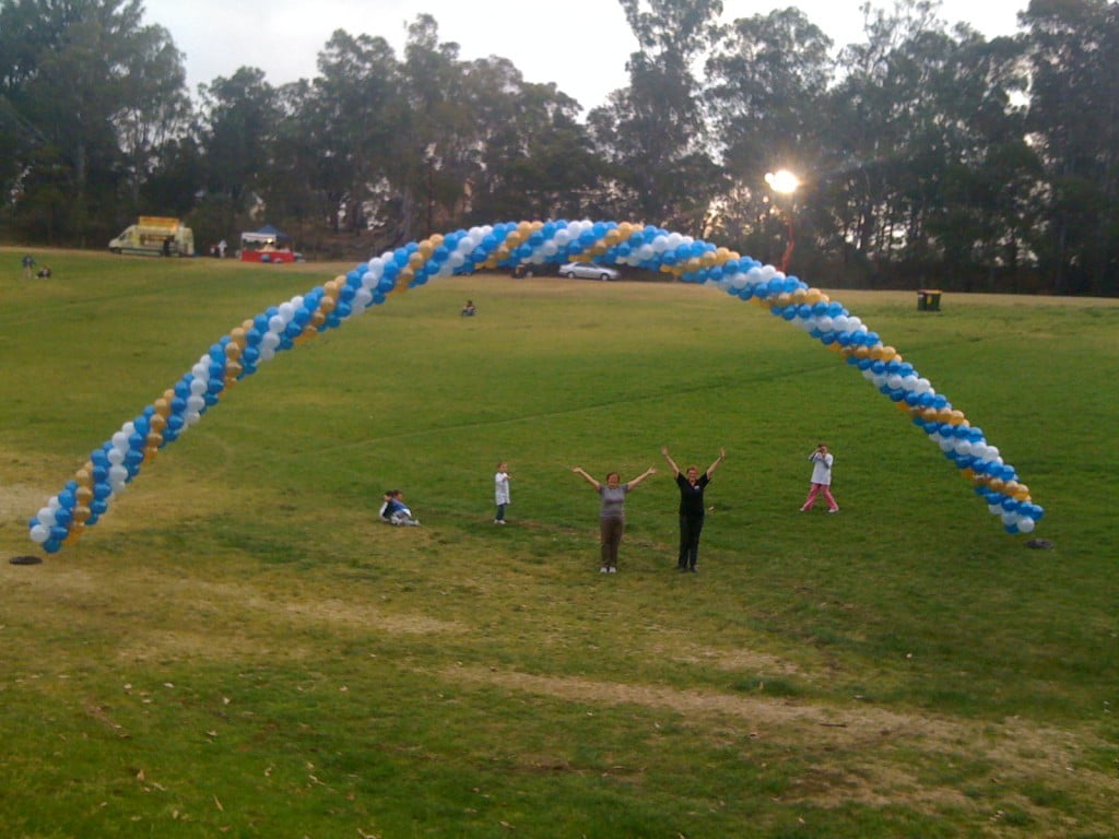Helium Garland Balloon Arch